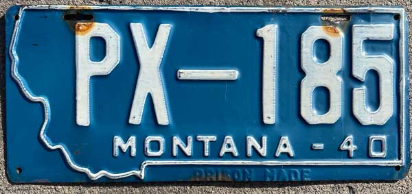 Montana license plate image