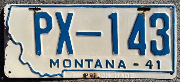 Montana license plate image