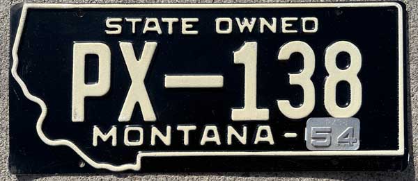 Montana license plate