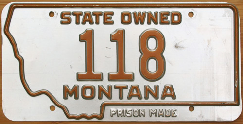 Montana license plate image