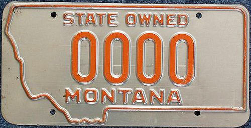 Montana license plate image