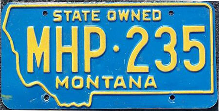 Montana license plate image