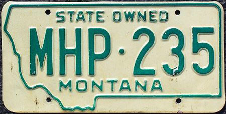 Montana license plate image