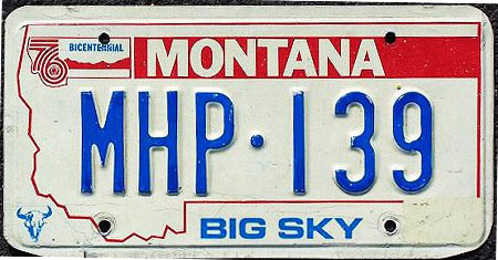 Montana license plate image