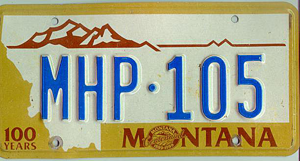 Montana license plate image