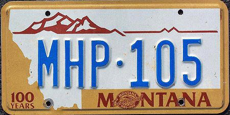 Montana license plate image