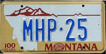 Montana license plate image