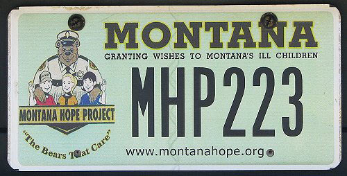 Montana license plate image