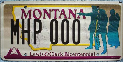 Montana license plate image