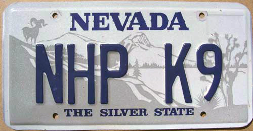 Nevada license plate image