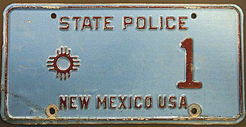 New Mexico license plate image