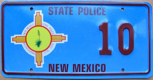 New Mexico license plate image