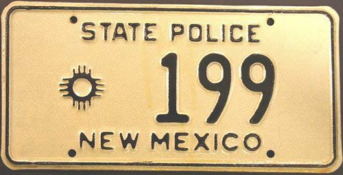 New Mexico license plate image