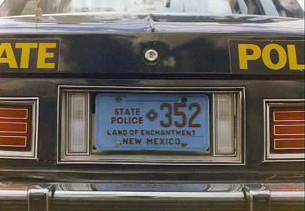 New Mexico license plate image