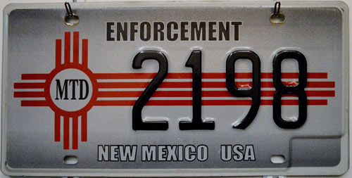 New Mexico license plate image