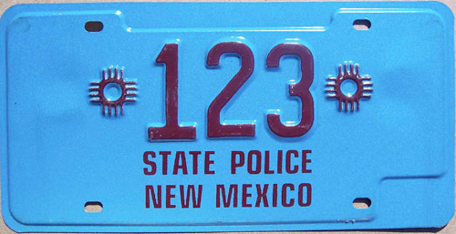 New Mexico license plate image