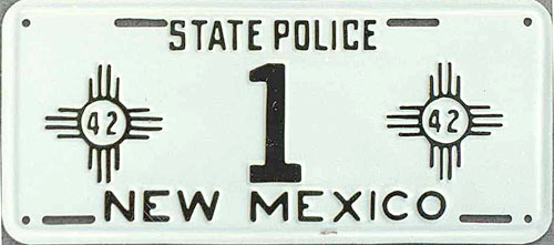 New Mexico license plate image