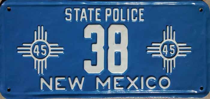 New Mexico license plate image