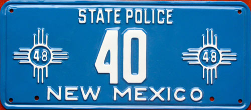 New Mexico license plate image