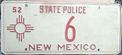 New Mexico license plate image