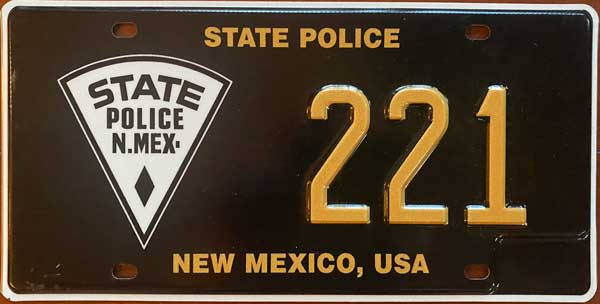 New Mexico license plate image