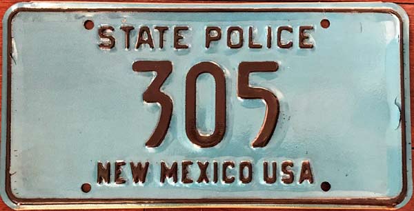 New Mexico license plate image