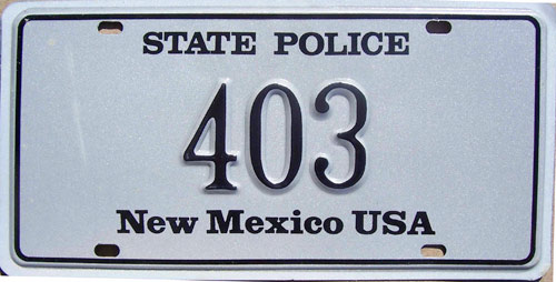 New Mexico license plate image