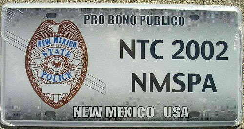 New Mexico license plate image