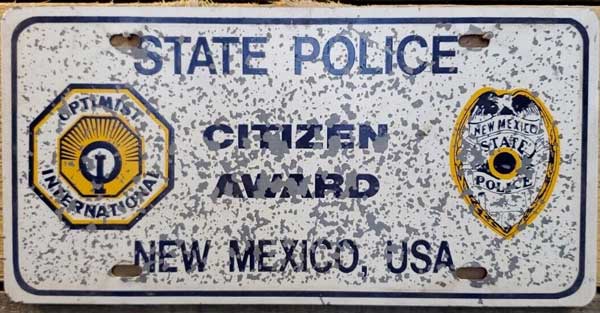 New Mexico license plate image