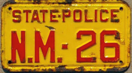 New Mexico license plate image