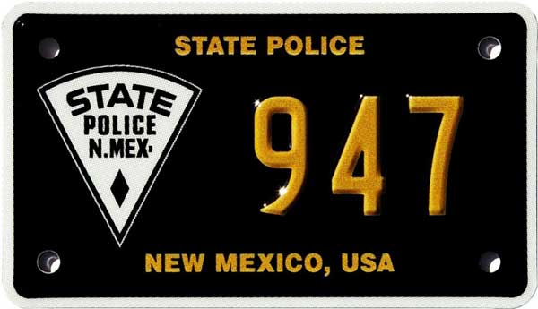 New Mexico license plate image