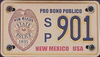 New Mexico license plate image