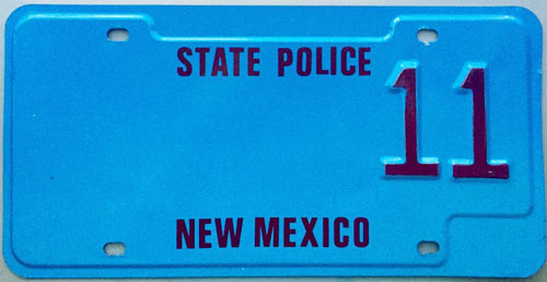 New Mexico license plate image