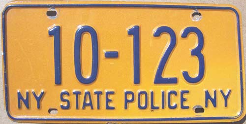 New York license plate image