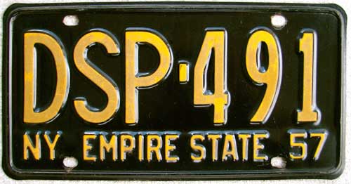 New York license plate image