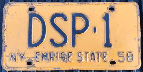 New York license plate image