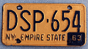 New York license plate image