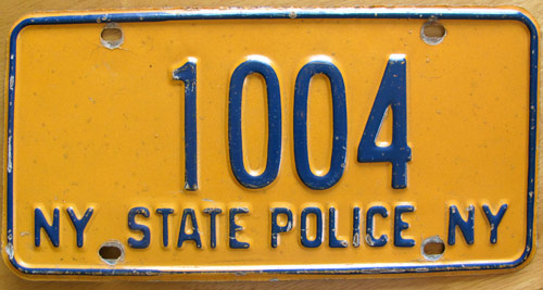 New York license plate image