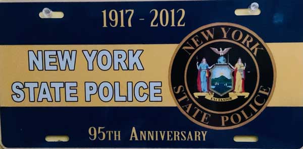 New York license plate image