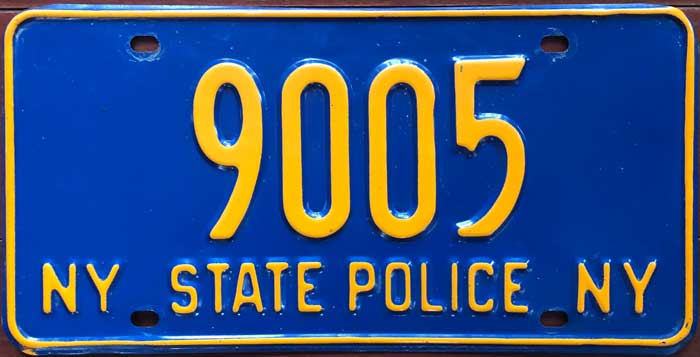 New York license plate image