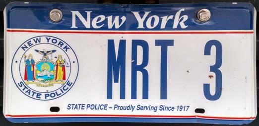 New York license plate image