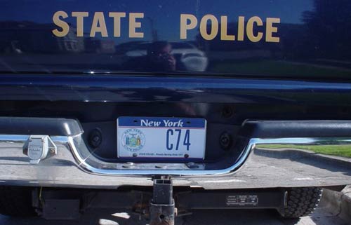 New York license plate image