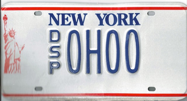 New York license plate image