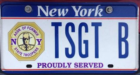 New York police license plate image