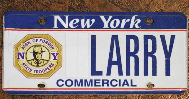 New York license plate image