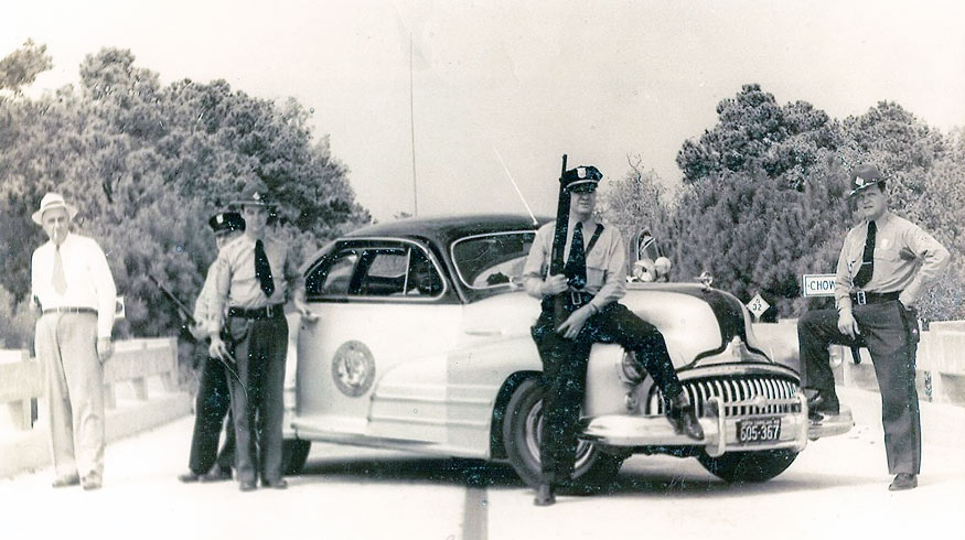 North Carolina police license plate image