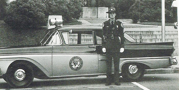 North Carolina police license plate image