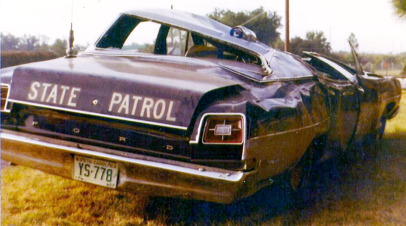 North Carolina police license plate image