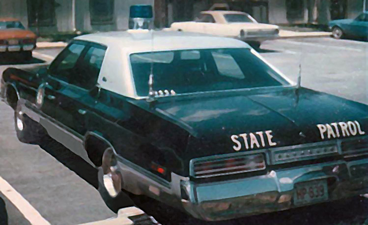 North Carolina police license plate image