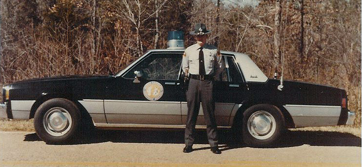 North Carolina police license plate image